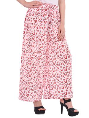 tie front heart print palazzo - 17006852 - Standard Image - 2