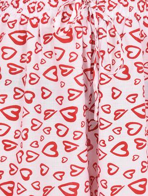 tie front heart print palazzo - 17006852 - Standard Image - 4