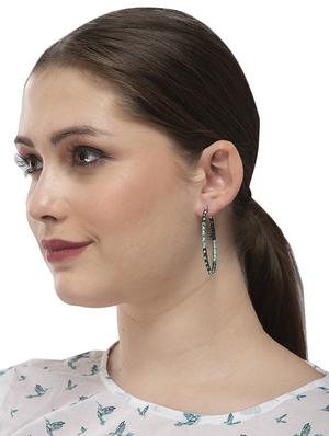 blue brass other earring - 17006903 - Standard Image - 3