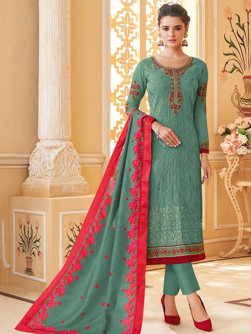 embroidered suit set - 17006970 - Standard Image - 1