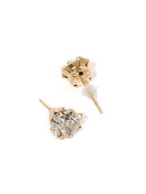 orange metal studs earring - 17007052 - Standard Image - 4