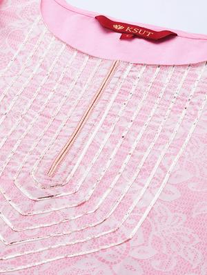 printed straight kurta - 17007084 - Standard Image - 4