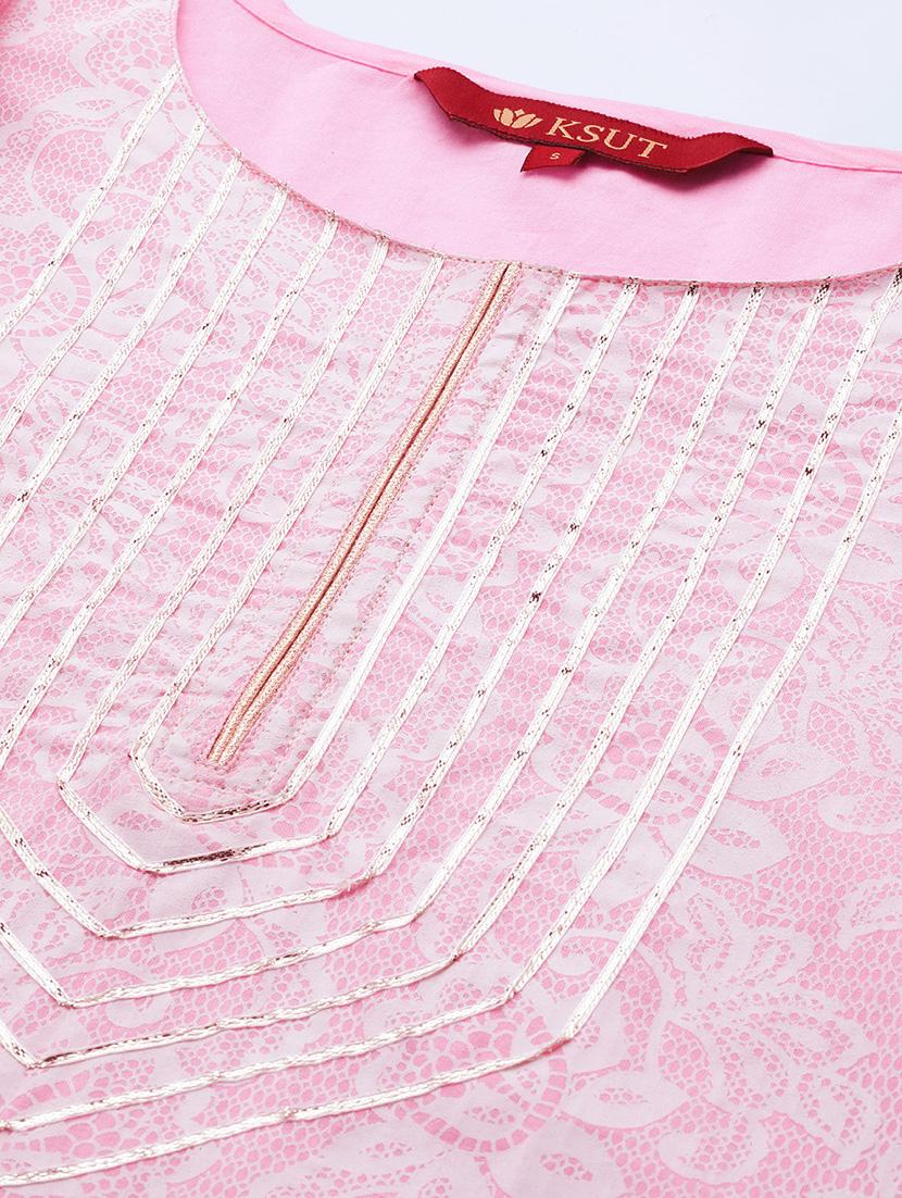 printed straight kurta - 17007084 - Zoom Image - 4
