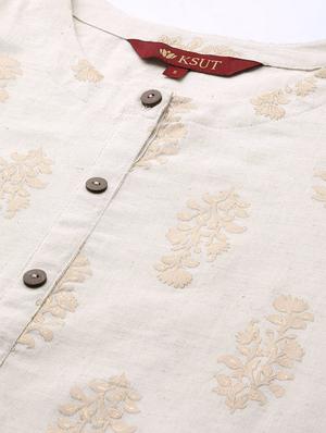 floral straight kurta - 17007099 - Standard Image - 4