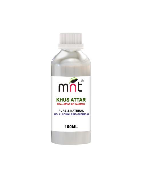 mnt khus attar for unisex, long lasting & alcohol free (100ml) - pure natural & premium quality roll-on attar - 17007101 - Standard Image - 1