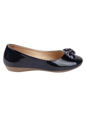 blue patent leather slip on ballerina - 17007289 - Standard Image - 2