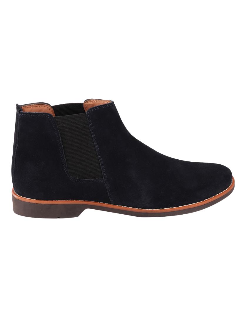 blue suede low ankle boots - 17007304 - Zoom Image - 2