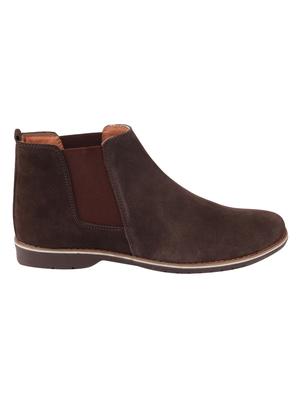 brown suede low ankle boots - 17007305 - Standard Image - 2
