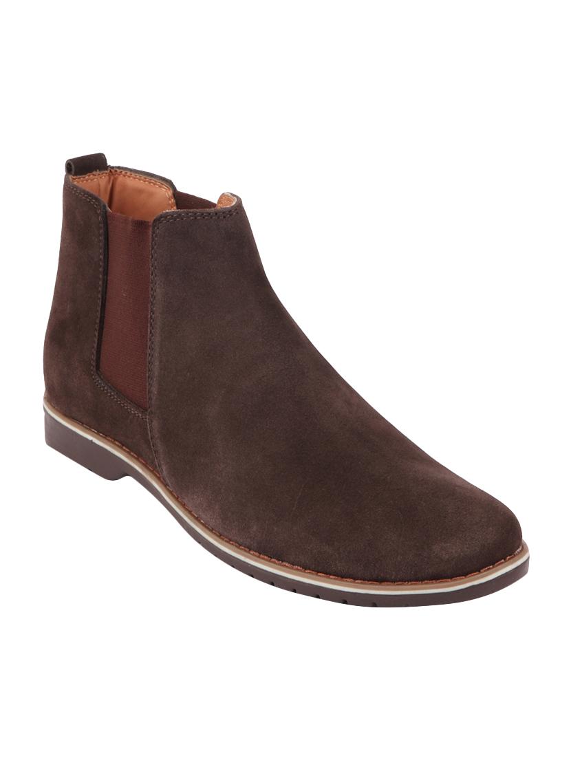 brown suede low ankle boots - 17007305 - Zoom Image - 1