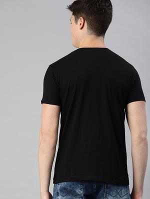 black solid t-shirt - 17007639 - Standard Image - 3