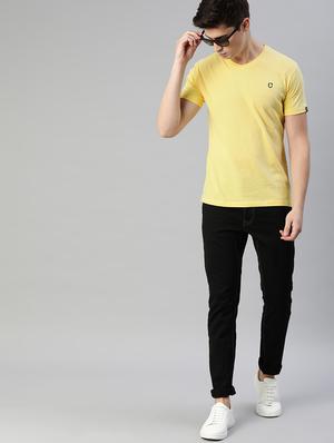 yellow solid t-shirt - 17007642 - Standard Image - 4