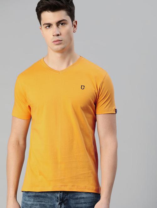 yellow solid t-shirt - 17007643 - Standard Image - 1