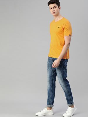 yellow solid t-shirt - 17007643 - Standard Image - 4