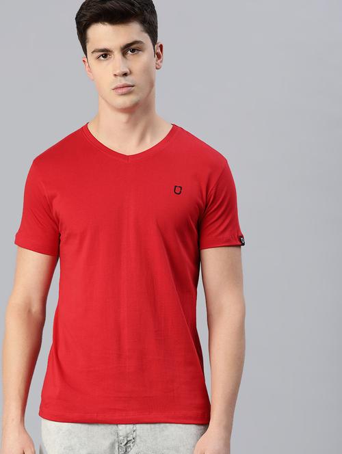 red solid t-shirt - 17007644 - Standard Image - 1