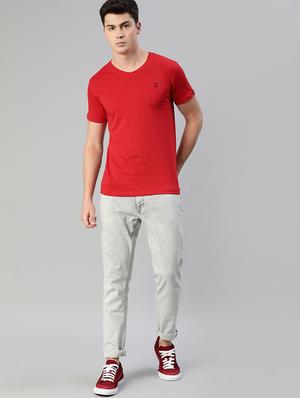 red solid t-shirt - 17007644 - Standard Image - 4