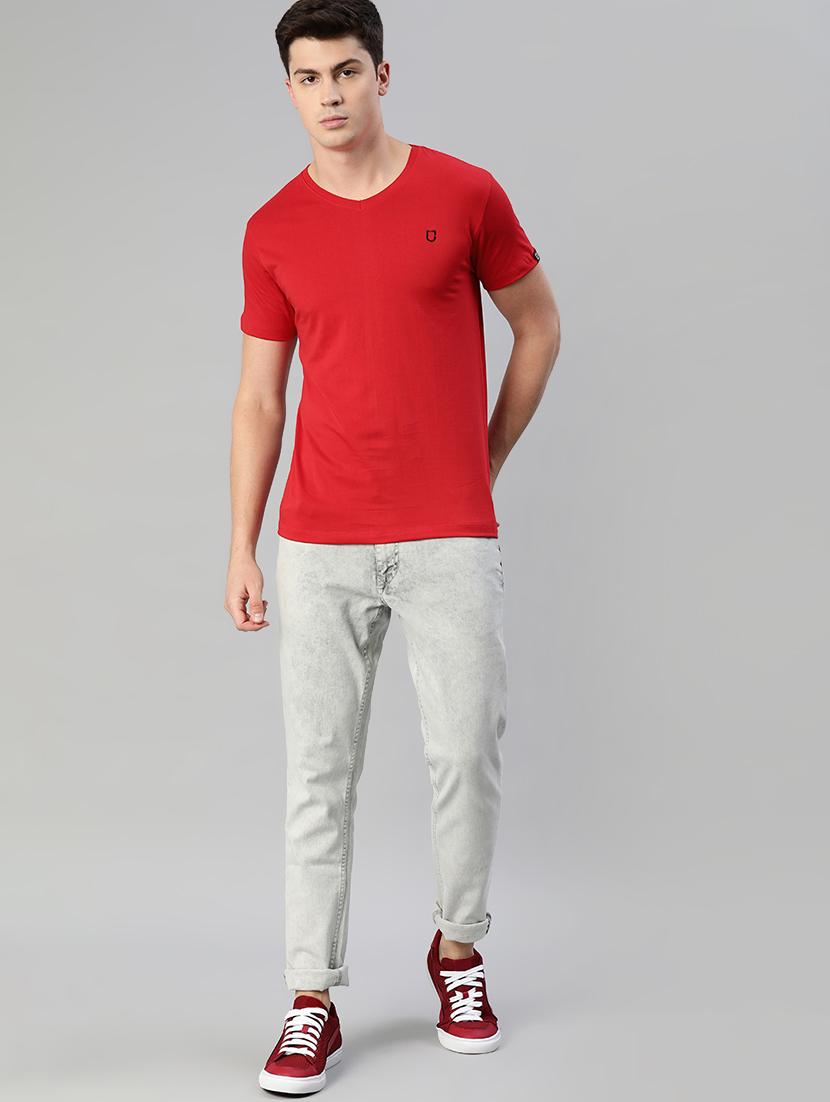 red solid t-shirt - 17007644 - Zoom Image - 4