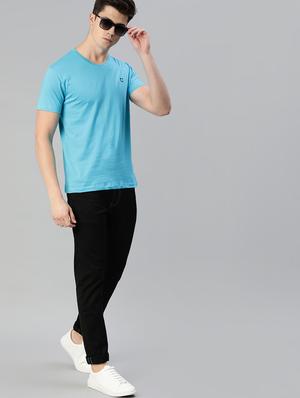 light blue solid t-shirt - 17007647 - Standard Image - 4