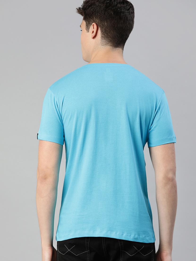 light blue solid t-shirt - 17007647 - Zoom Image - 3