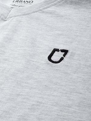 light grey solid t-shirt - 17007650 - Standard Image - 5