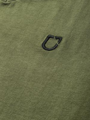 olive green solid t-shirt - 17007651 - Standard Image - 5