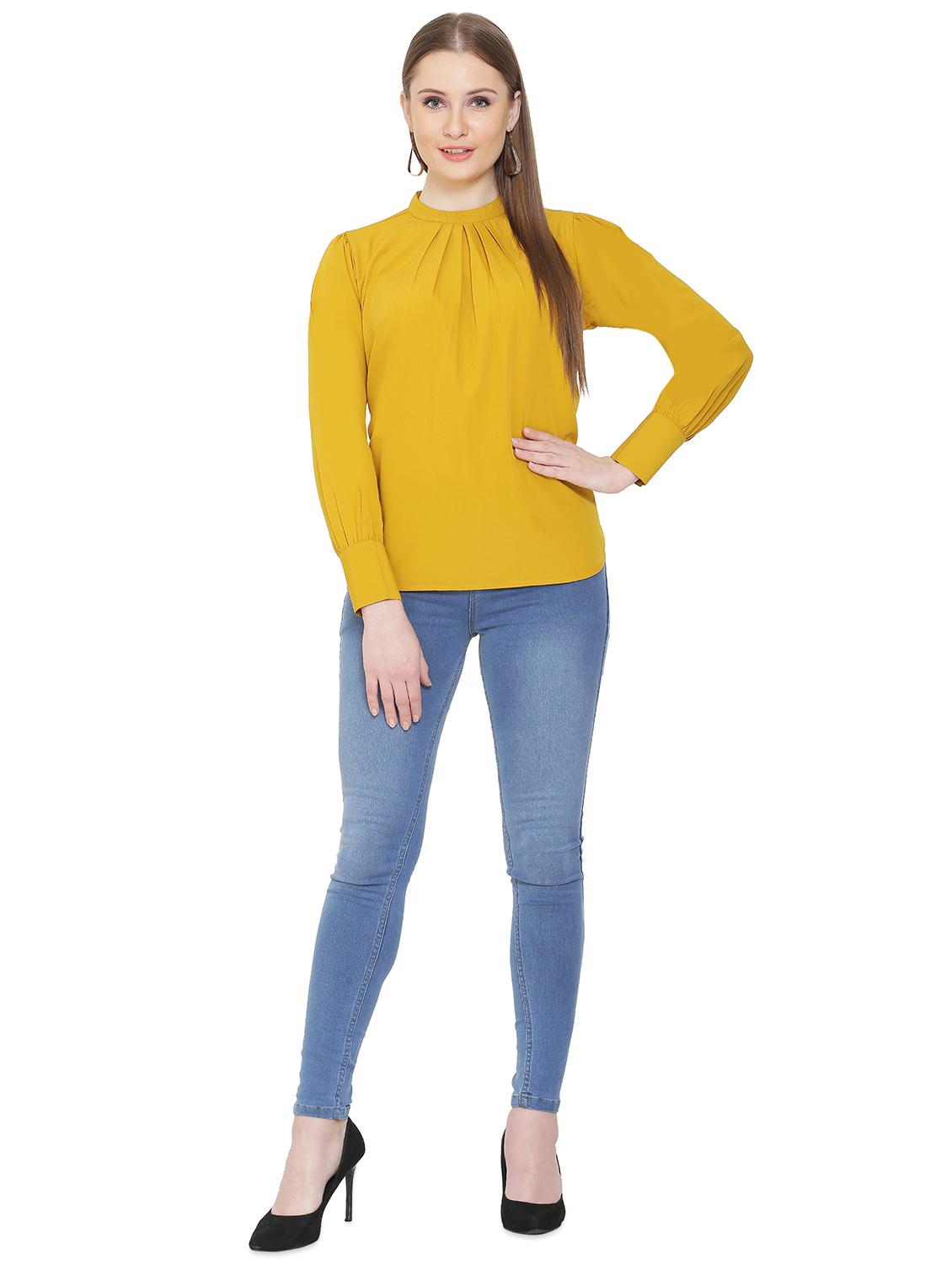 round neck long sleeves top - 17007710 - Zoom Image - 4