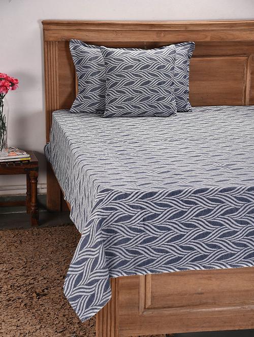 cotton single bed cover with 1 pillow cover & 1 cushion cover - 17007747 - Very Small Image - 1