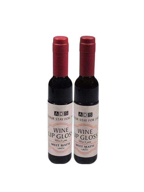 ads pack of 2 matte finish wine lipgloss - 17007841 - Standard Image - 1