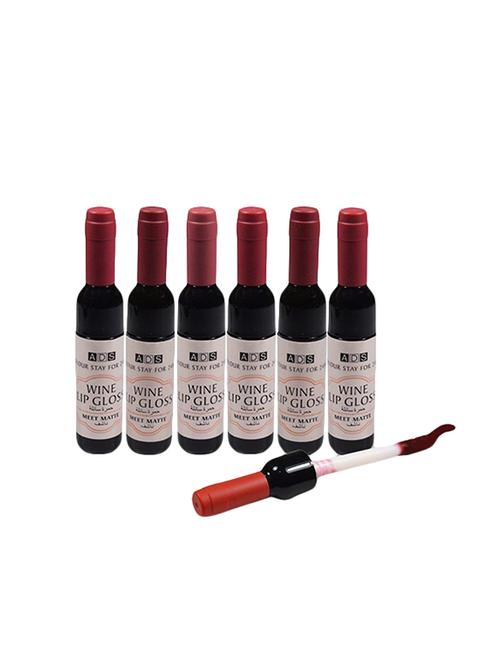 ads pack of 6 matte finish wine lipgloss - 17007844 - Standard Image - 1