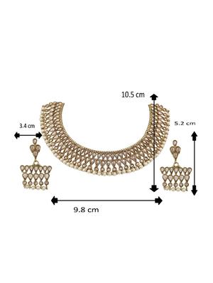 gold plated choker necklace - 17008862 - Standard Image - 2