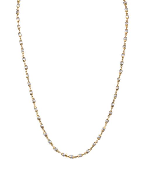 gold plated pearl necklace - 17008896 - Standard Image - 1