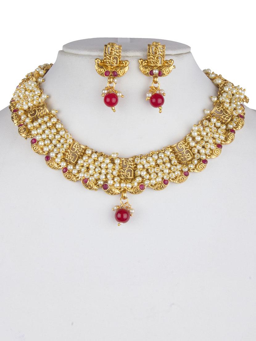 gold plated choker necklace - 17008931 - Zoom Image - 3