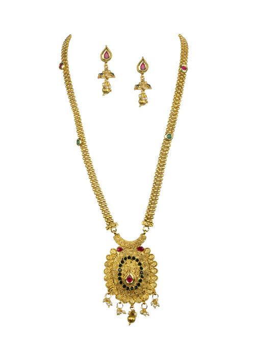 gold plated bridal necklace - 17008940 - Standard Image - 1