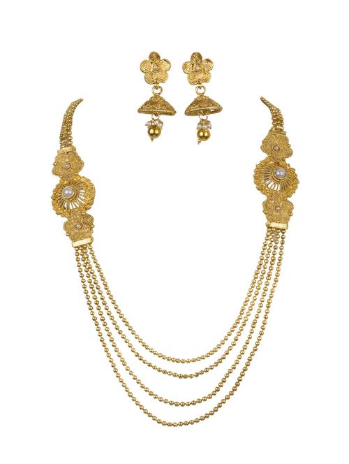 gold plated bridal necklace - 17008942 - Standard Image - 1