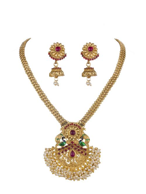 gold plated bridal necklace - 17008950 -  Standard Image - 0