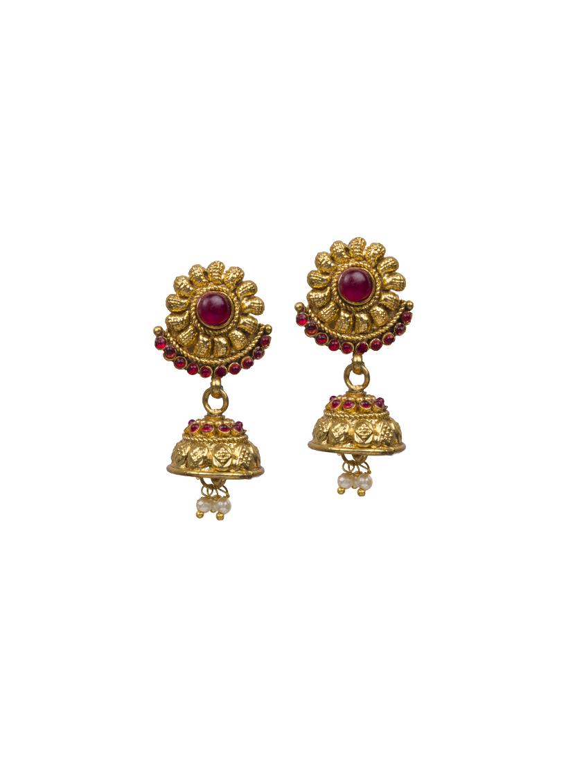 gold plated bridal necklace - 17008950 - Zoom Image - 2