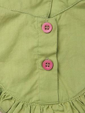green cotton frock - 17009084 - Standard Image - 3