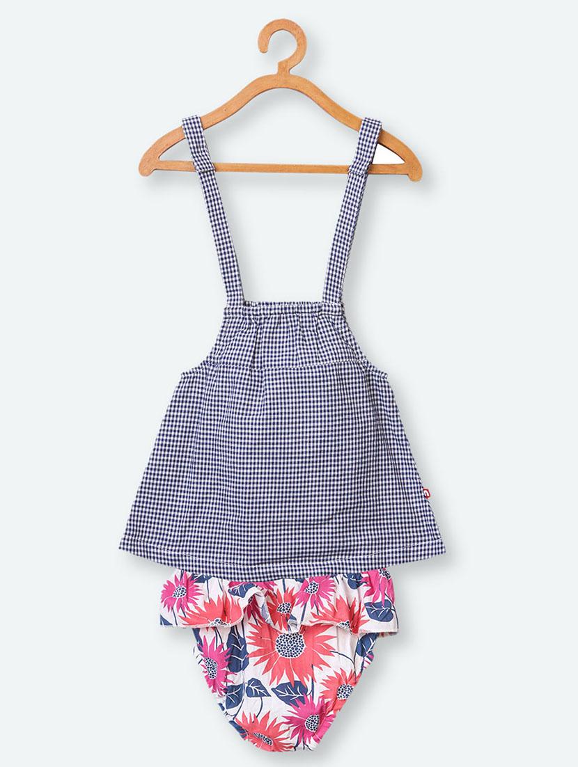 blue cotton playsuits twin sets - 17009113 - Zoom Image - 2
