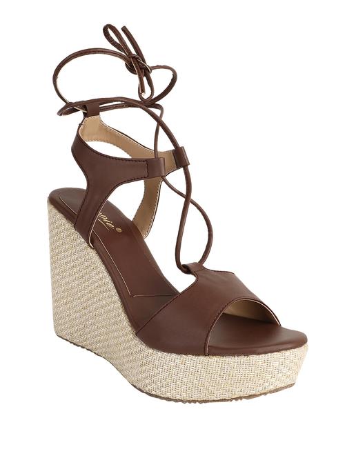 brown gladiators wedges - 17009125 - Very Small Image - 1