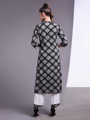 printed kurta pant set - 17009141 - Standard Image - 3