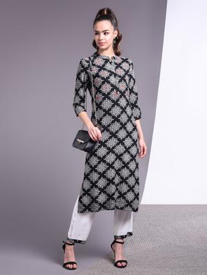 printed kurta pant set - 17009141 - Standard Image - 4