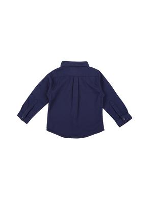 navy blue cotton shirt - 17009197 - Standard Image - 2