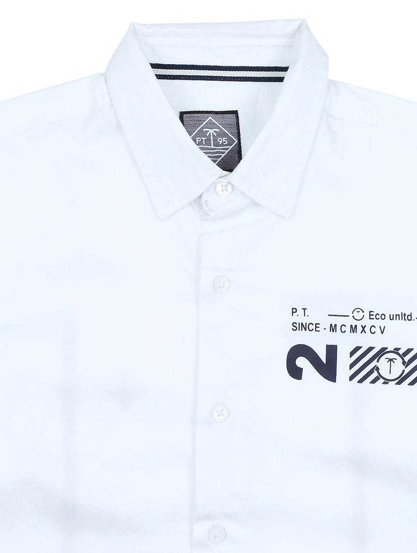 white cotton shirt - 17009288 - Zoom Image - 3