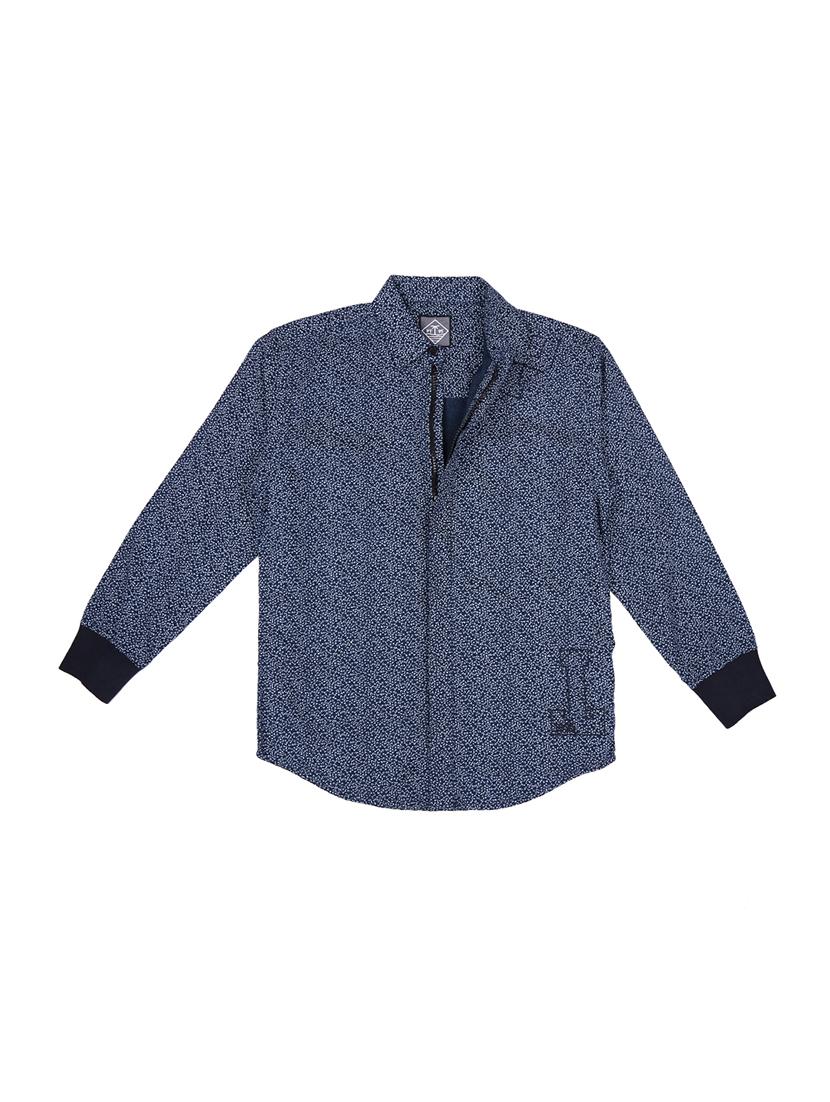 dark blue cotton shirt - 17009295 - Zoom Image - 1