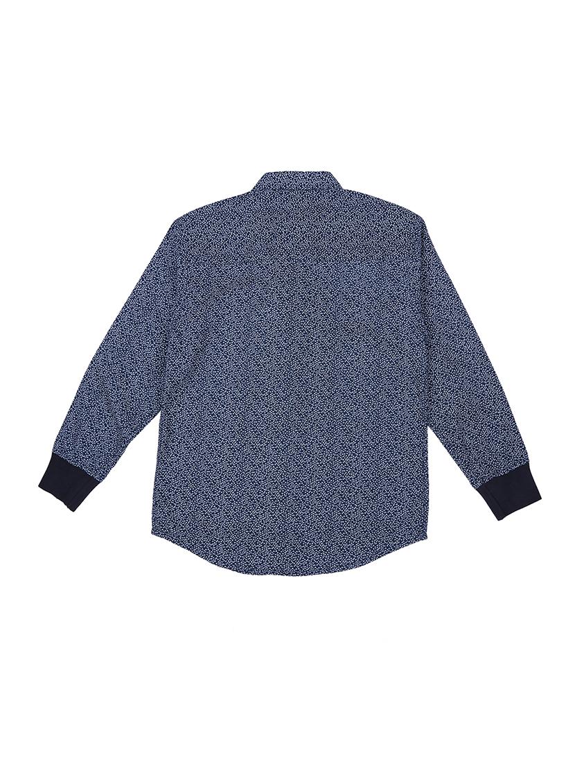 dark blue cotton shirt - 17009295 - Zoom Image - 2