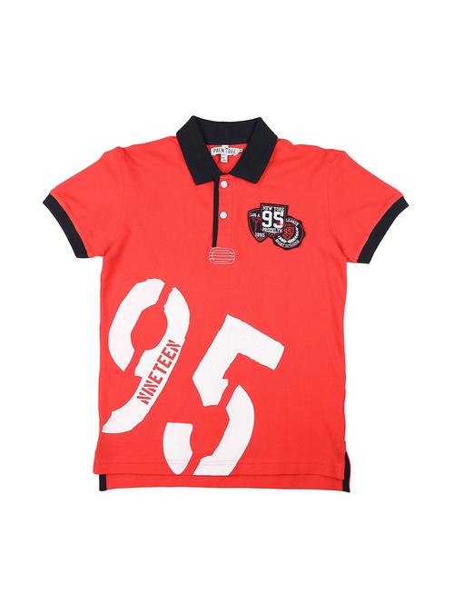 red cotton tshirt - 17009497 - Standard Image - 1