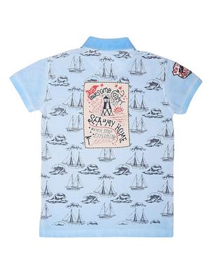 light blue cotton tshirt - 17009500 - Standard Image - 2