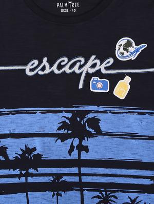 dark blue cotton tshirt - 17009515 - Standard Image - 3