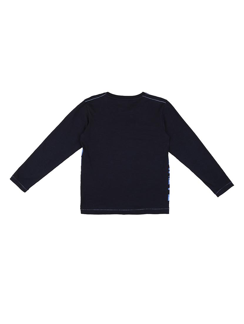dark blue cotton tshirt - 17009515 - Zoom Image - 2