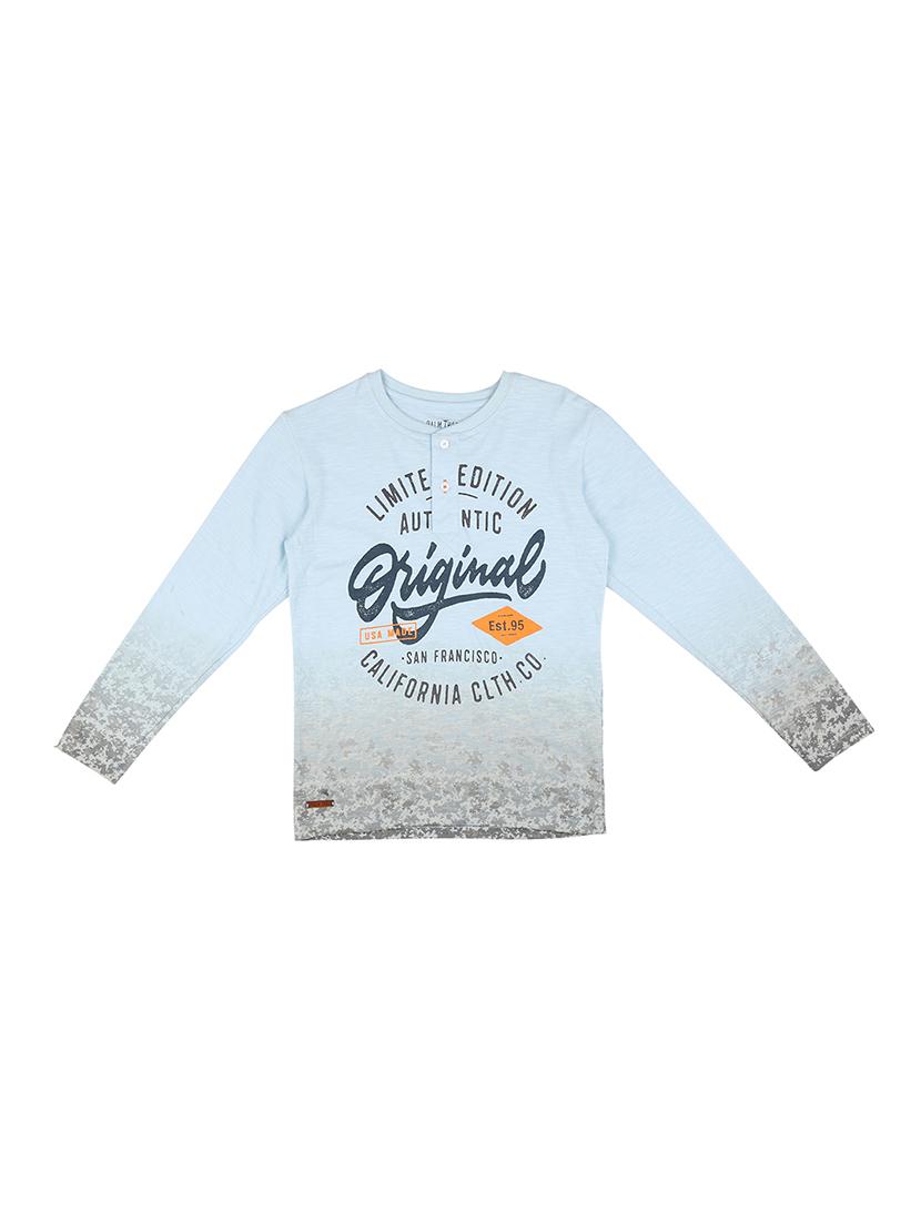 light blue cotton tshirt - 17009521 - Zoom Image - 1
