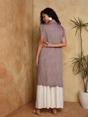 solid kurta palazzo set - 17009546 - Standard Image - 3